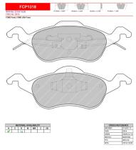 FERODO RACING FCP1318H - FERODO RACING