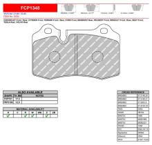 FERODO RACING FCP1348H - FERODO RACING BREMBO 406 COUPE