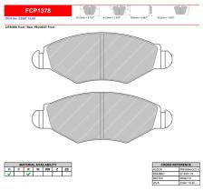 FERODO RACING FCP1378R - JGO PASTILLAS FRENO FERODO RACING