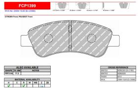 FERODO RACING FCP1399H - FERODO RACING PSA DISCO 266MM