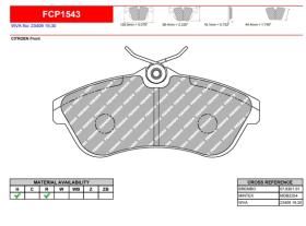 FERODO RACING FCP1543H - FERODO RACING