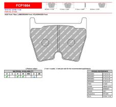 FERODO RACING FCP1664H - JGO PASTILLAS FRENO FERODO RACING