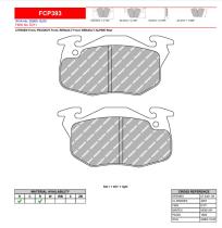 FERODO RACING FCP393H - JGO PASTILLAS FRENO FERODO RACING