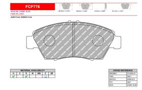 FERODO RACING FCP776H - JGO PASTILLAS FRENO FERODO RACING