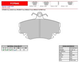 FERODO RACING FCP845H - FERODO RACING