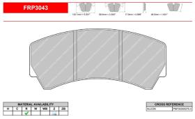 FERODO RACING FRP3043R - FERODO RACING