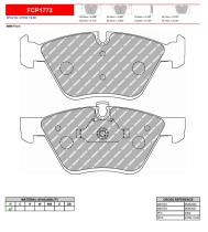 FERODO RACING FCP1773H - JGO PASTILLAS FRENO FERODO RACING