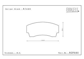  RCP095N35S - JGO PASTILLAS FRENO ENDLESS