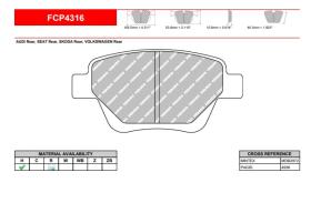 FERODO RACING FCP4316H - FERODO RACING