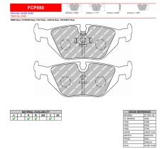  FCP850W - JGO PASTILLAS FRENO FERODO RACING