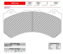 FERODO RACING FRP3106GB - FERODO RACING