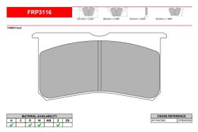 FERODO RACING FRP3116Z - JGO PASTILLAS FRENO FERODO RACING