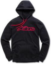 ALPINESTARS 1037531131030S - SUDADERA ALPINESTARS BLAZE FLEECE NEG/ROJ T-S