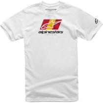 ALPINESTARS 12117201020S - CAMISETA ALPINESTARS WORL TOUR TEE BLANCA T-S