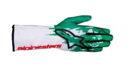 ALPINESTARS 3551724263 - ALPINESTARS TECH-1 K V3 GLOVES BLANCO/VERDE